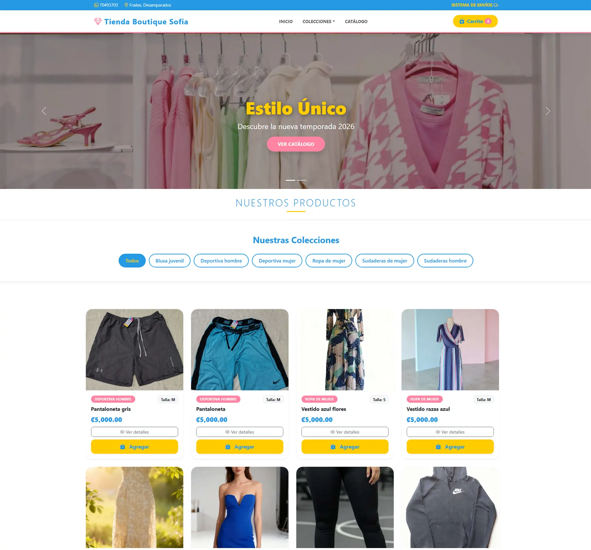 Tienda Boutique Sofía